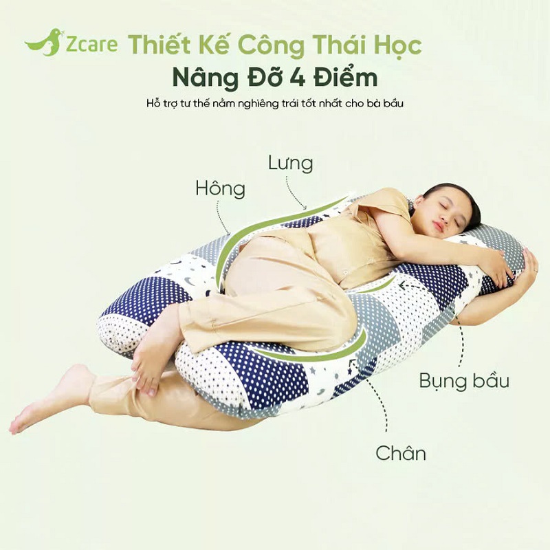 gối kê bụng bầu